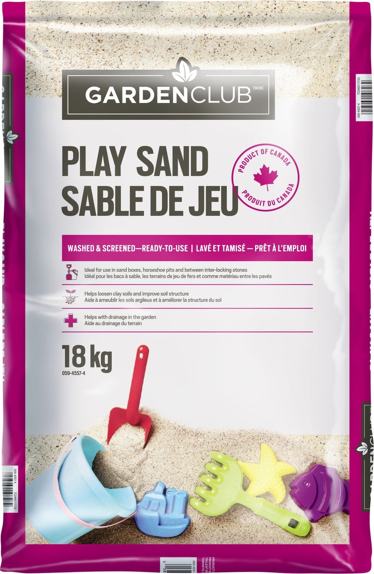 All Purpose Fine Granulated Washed Sandbox Play Sand, 18-kg C1T6 - product image 1