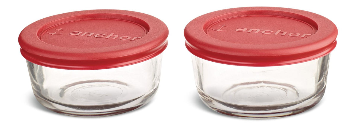 Glass Storage Container Set with Lids, 2 Count Q8Q3 - product image 1