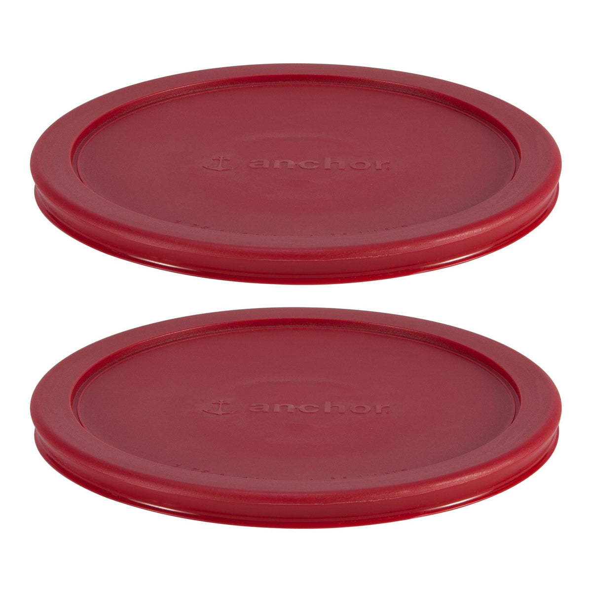 Plastic Lid Set, Red, 2-pc x 7-Cup S7A8 - product image 1
