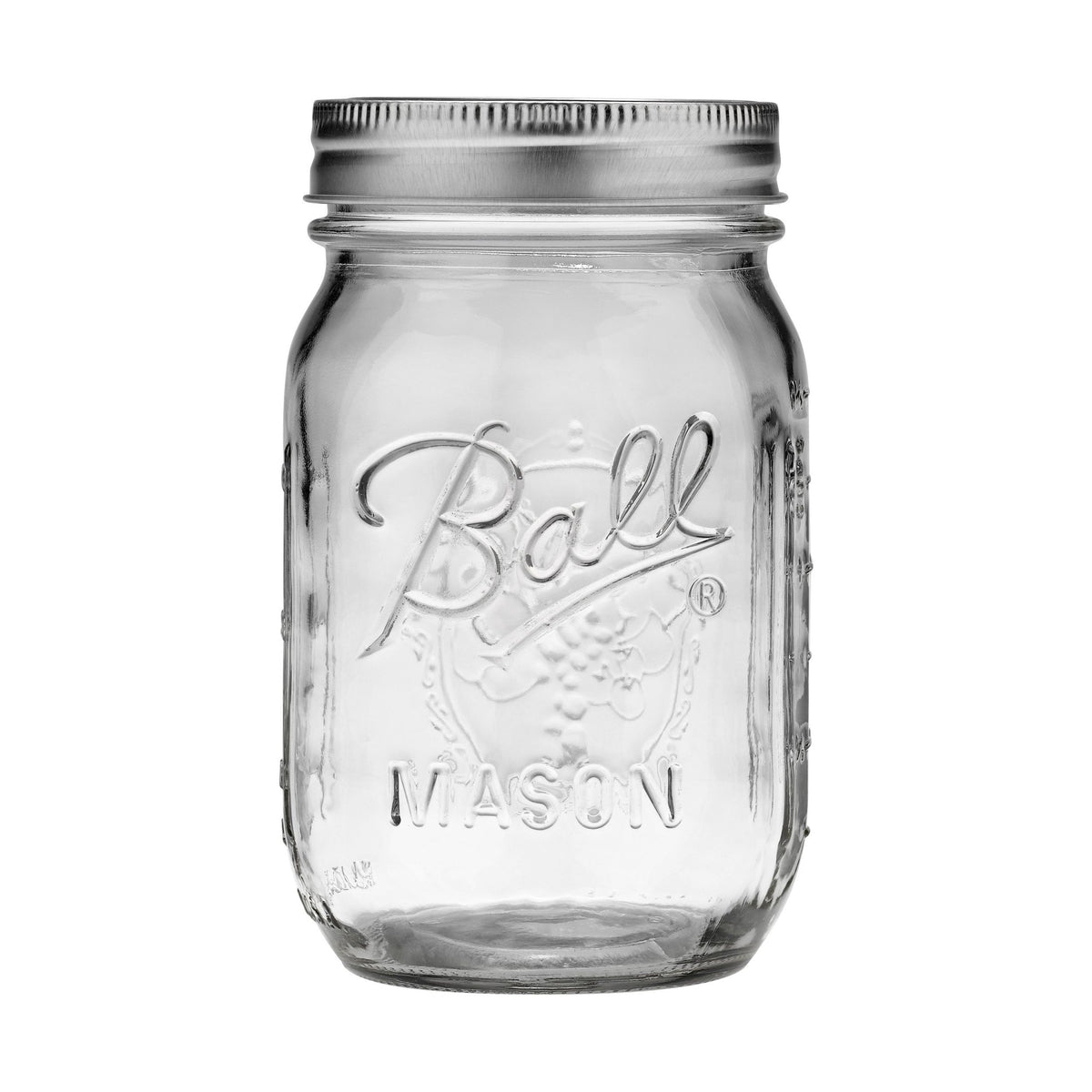 Ball Regular Mouth Pint Glass Mason Jar, 16-oz/473-mL, 8-pk M6D8 - product image 1