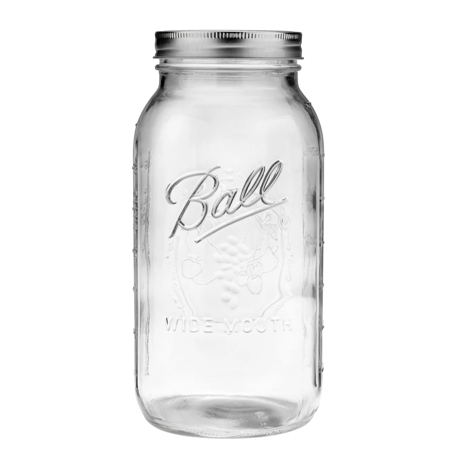 Ball Wide Mouth Half Gallon Glass Mason Jar, 64-oz/1.89-L, 6-pk R0R1 - product image 1