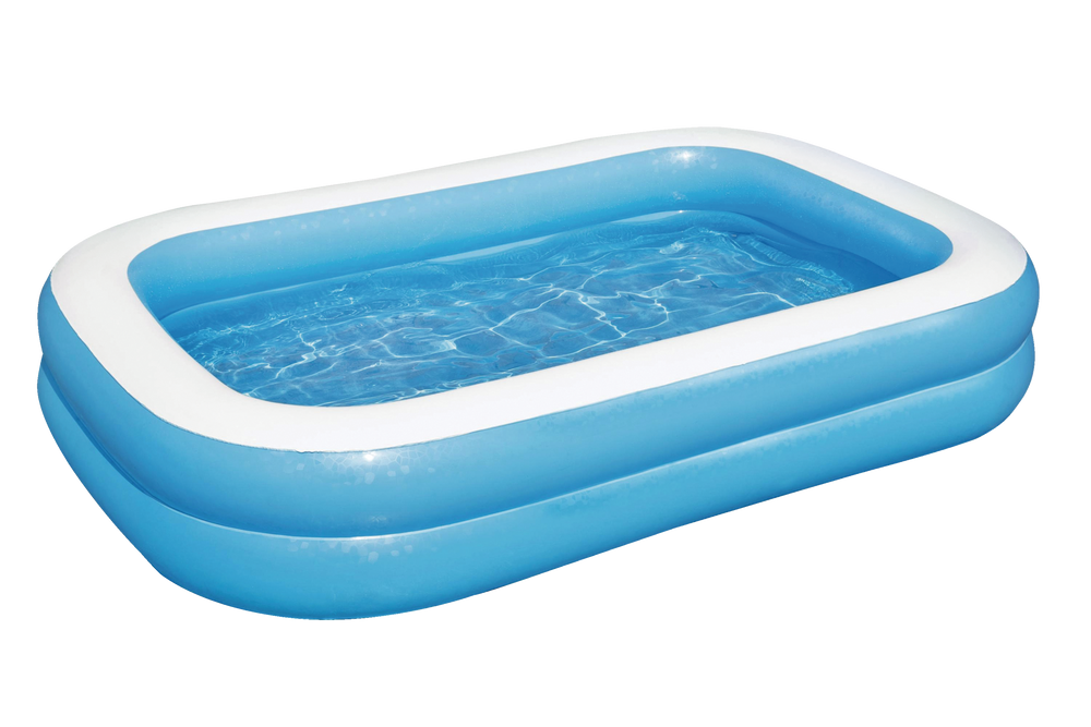 Rectangular Inflatable Family Wading Pool, 8.5-ft x 5.8-ft x 20-in J0U8 - product image 1