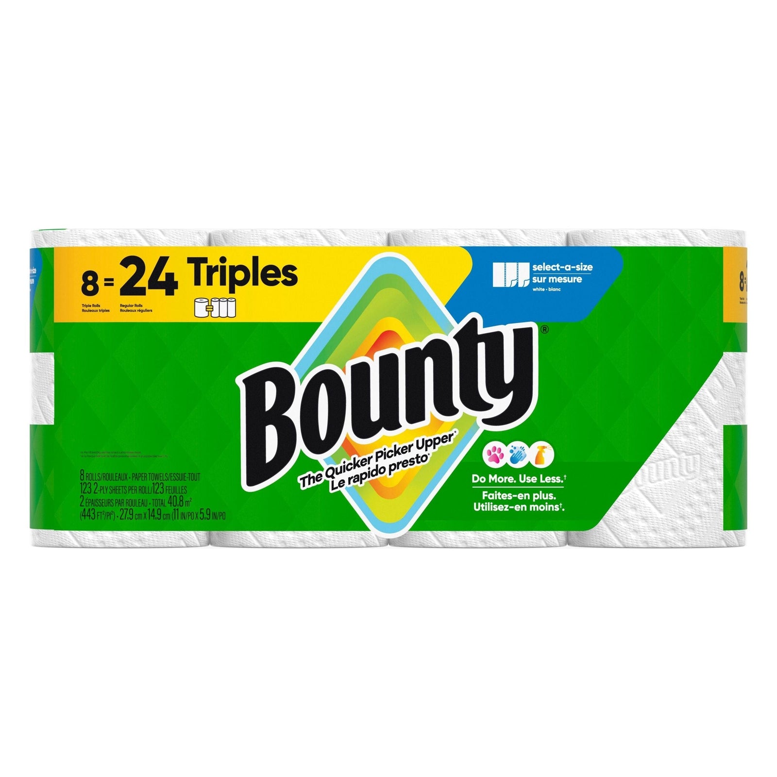 Select-A-Size Triple Roll Paper Towel, 2-ply, 8-pk Z2E1 - product image 1