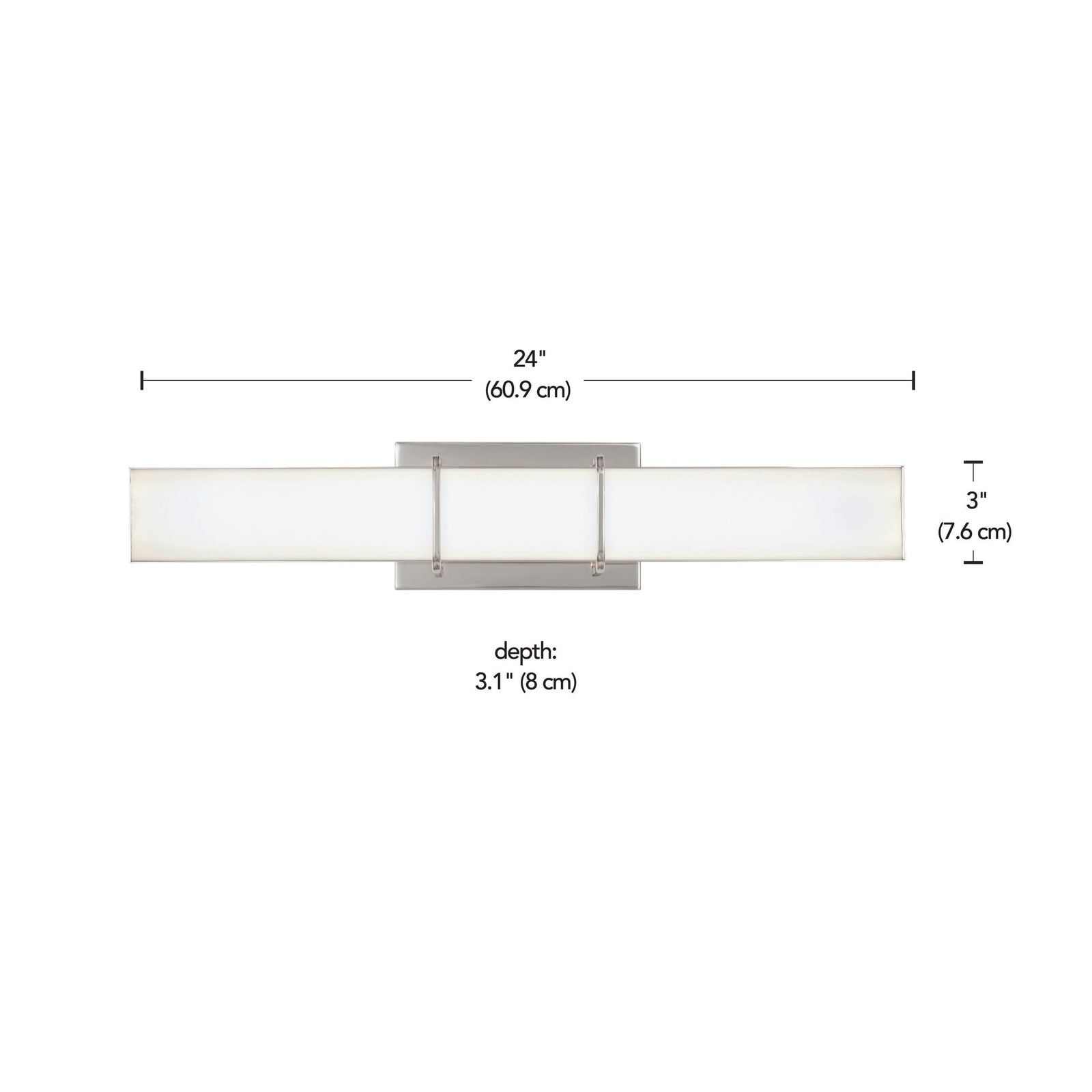 Byrne LED Vanity Light Fixture, Polished Nickel W2F0 - product image 4