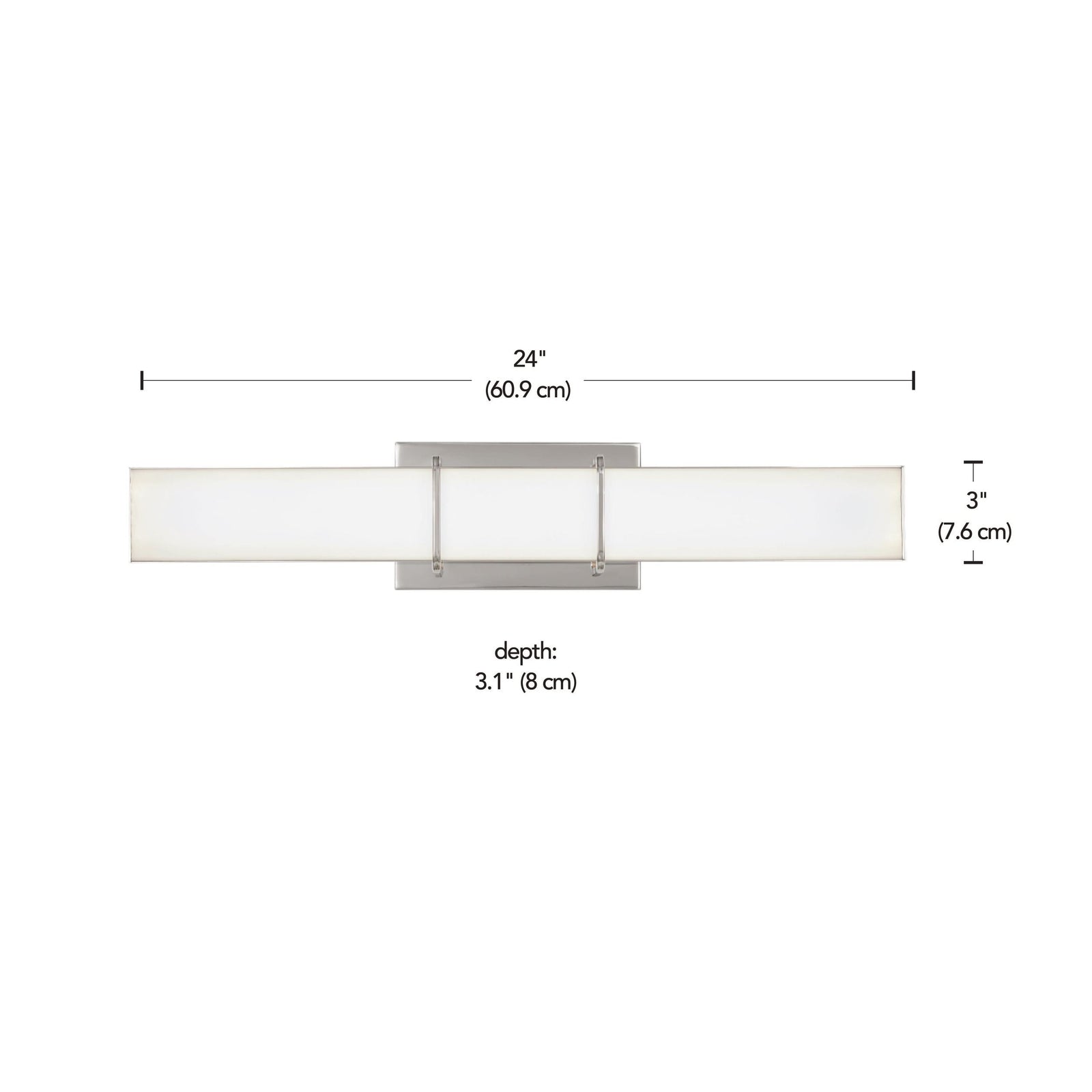 Byrne LED Vanity Light Fixture, Polished Nickel W2F0 - product image 5