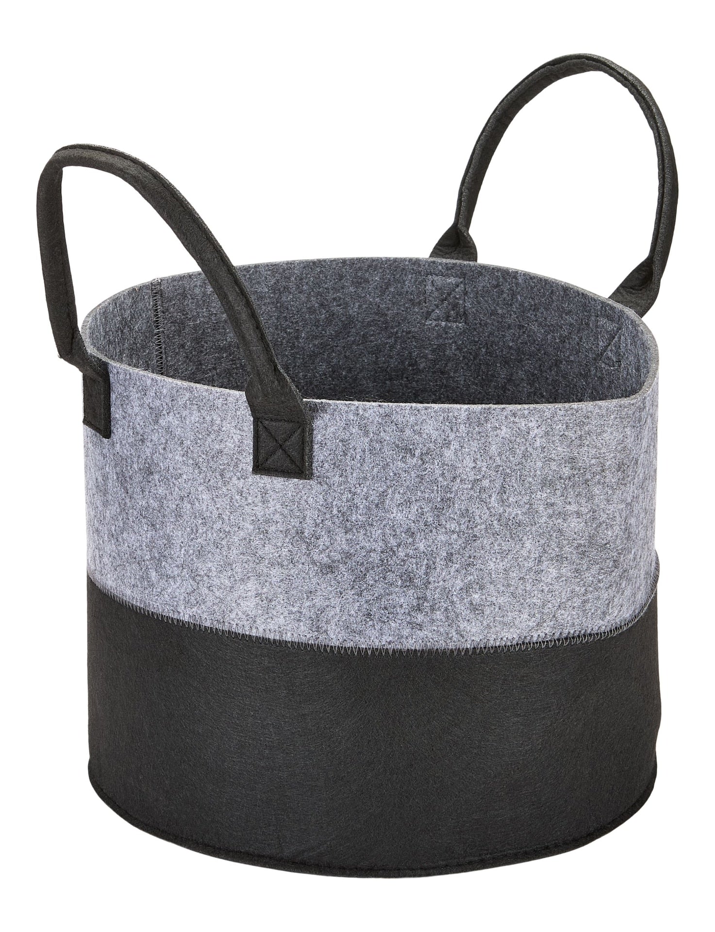 Jude Felt Organization/Storage Basket, Grey/Black E4X0 - product image 1