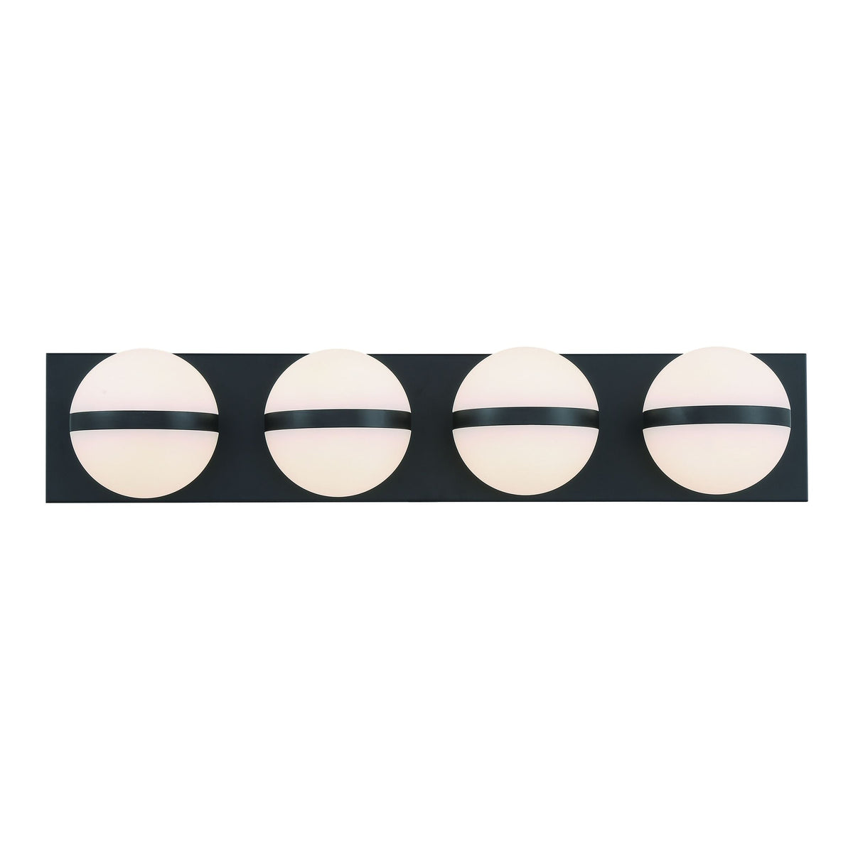Orion 4-Light Vanity with Acrylic Glass, Black, 25-in Y1K6 - product image 5