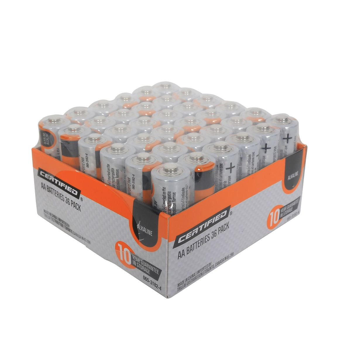 AA Alkaline Battery Set, All Purpose, Long Shelf Life, 36-pk B8J9 - product image 1