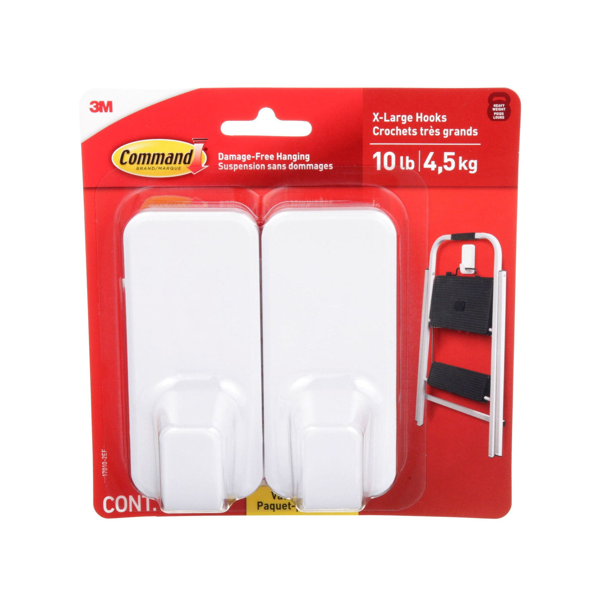 10-lb Jumbo Hook Value Pack, 17010-2EF | 2 Hooks, 6 Strips per Pack J5S8 - product image 1
