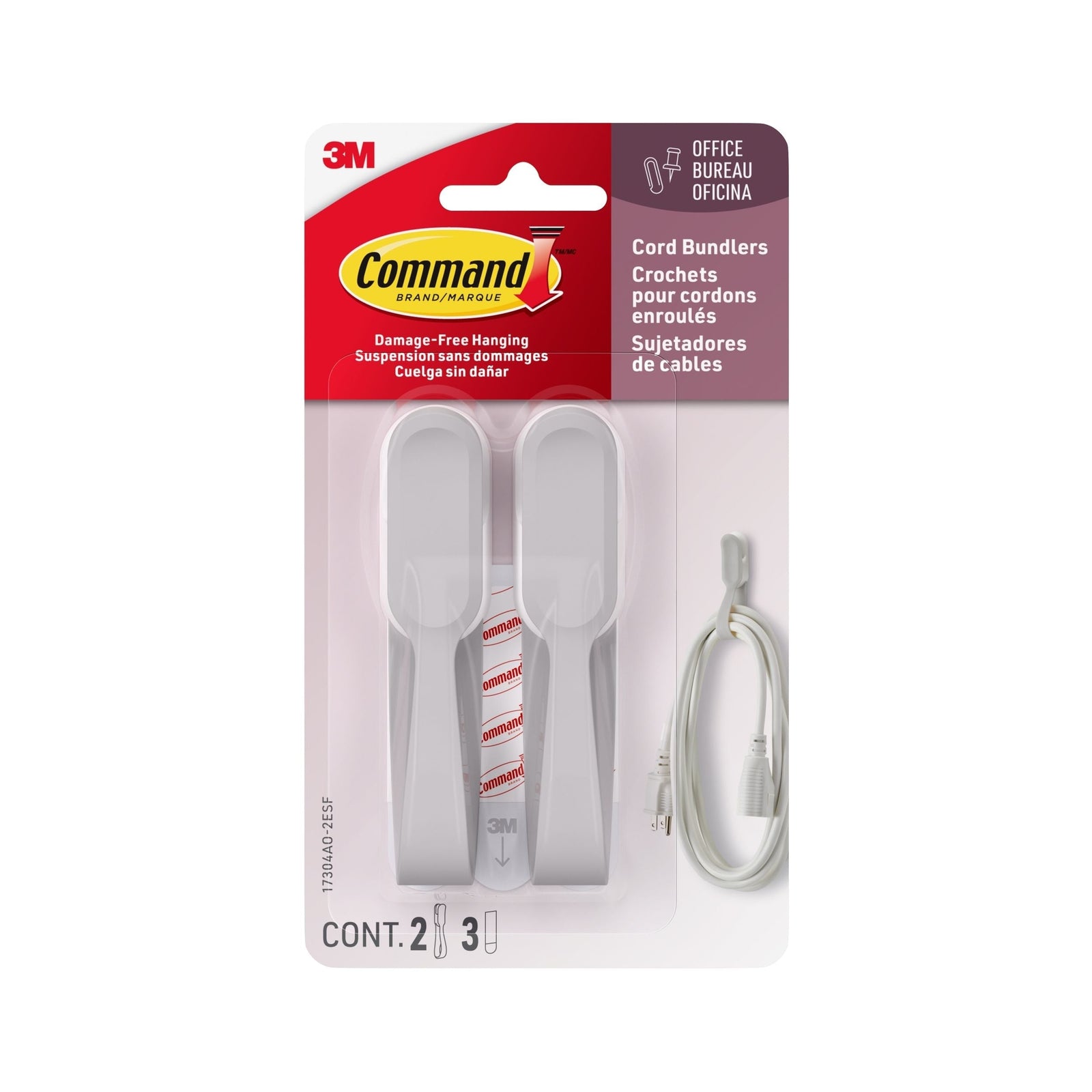 Cord Bundlers, 2pk, Grey O1U5 - product image 1