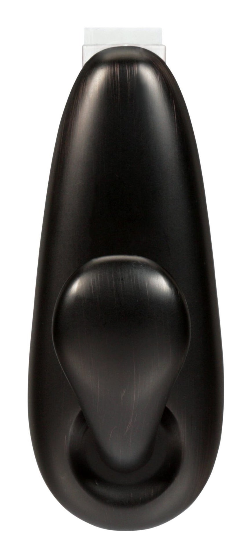 Large Decorative Metallic Hook with Adhesive Strips, Oil Rubbed Bronze, 5-lbs, 1 Strip per Pack U5D1 - product image 1