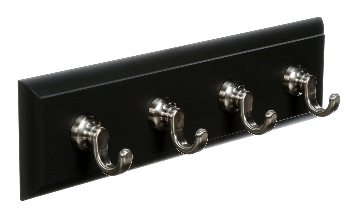 Slate 4-Hook Key Rail Organizer with Adhesive Strips, 2-lbs Z7F4 - product image 1