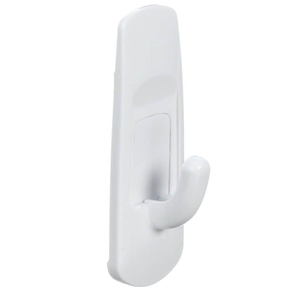 Small Utility Hooks Value Pack with Adhesive Strips, White, 1-lb, 6 Strips per Pack P4F6 - product image 1