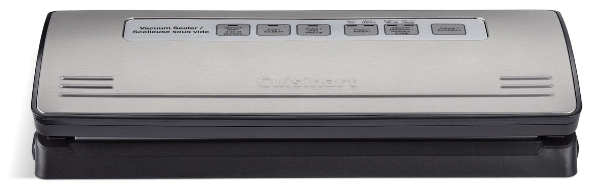 One-Touch Vacuum Sealer, Stainless Steel, Black K6H3 - product image 1