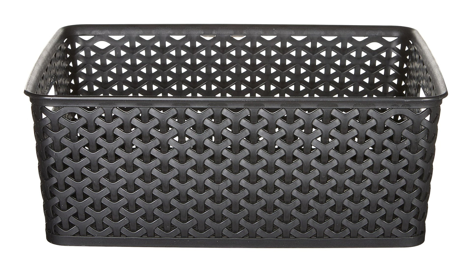 My Style Woven Storage Basket, Medium, Black D3K5 - product image 1