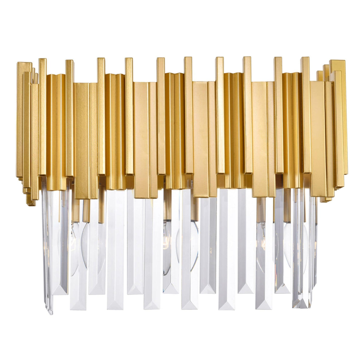 Lighting Deco 3-Light Medallion Gold Vanity Light J2F5 - product image 1