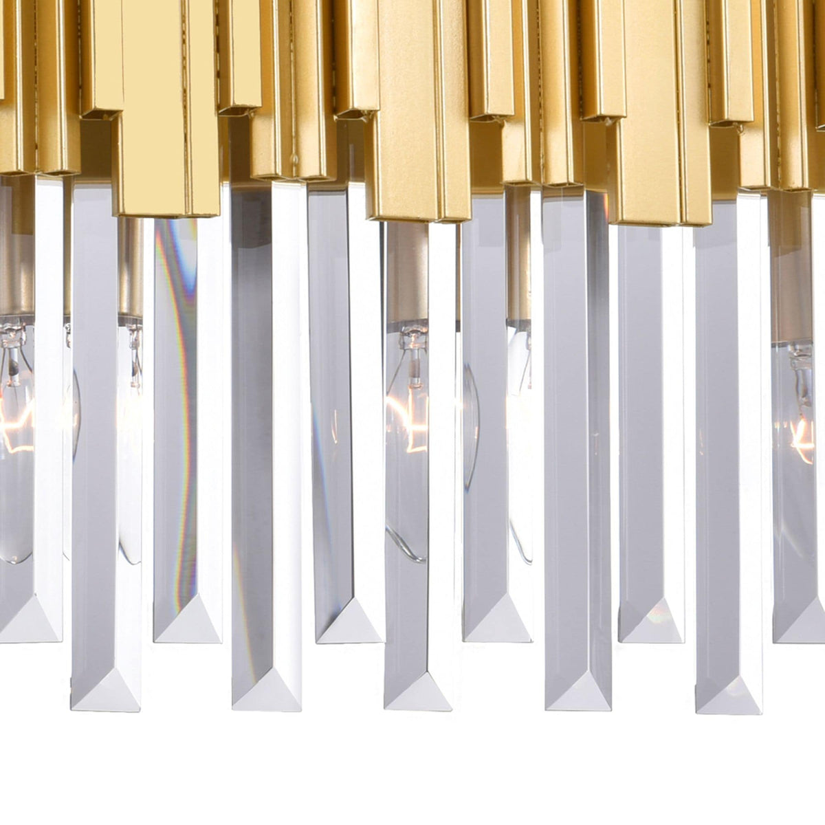 Lighting Deco 3-Light Medallion Gold Vanity Light J2F5 - product image 5