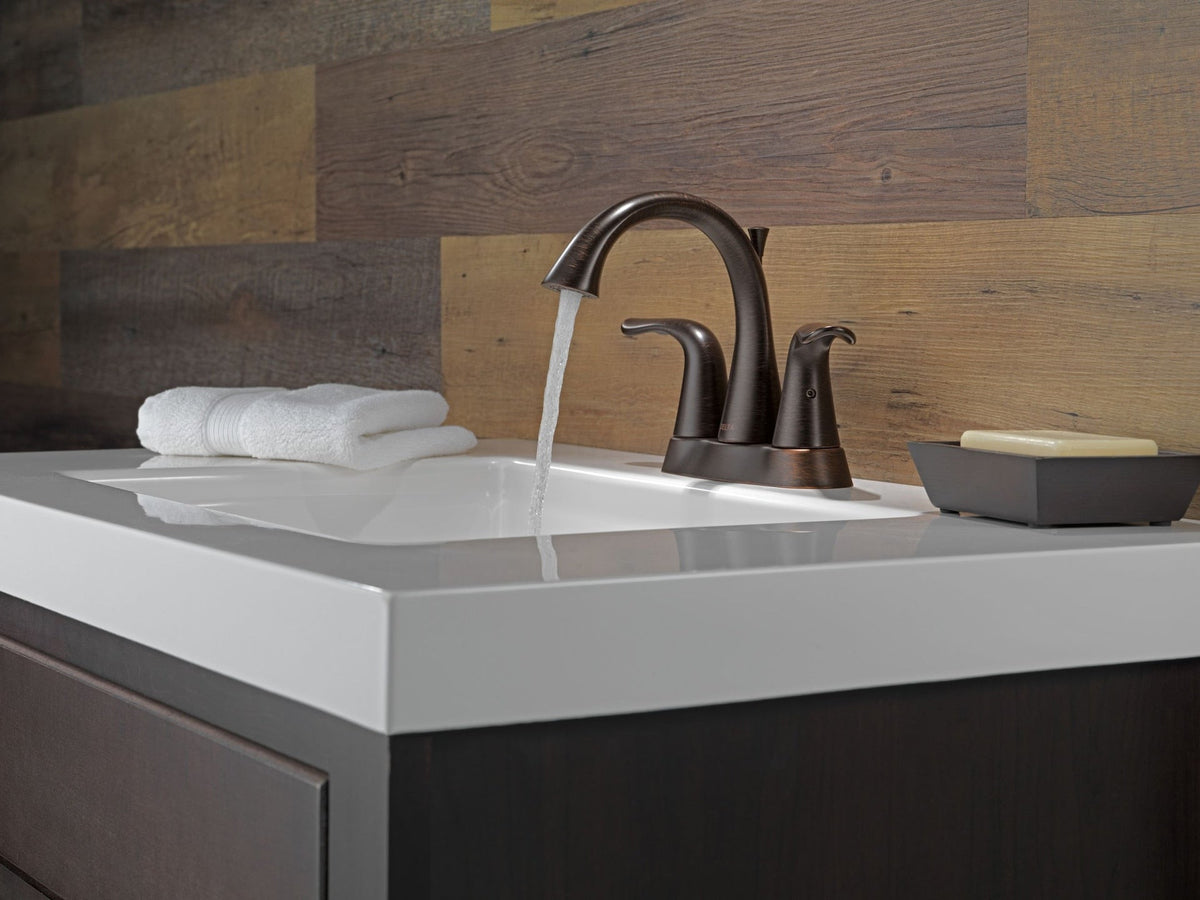 Faucet Lahara Double Handle Rigid Spout 4-in Centerset Bathroom Sink Faucet, WaterSense Certified, Venetian Bronze D2M2 - product image 5
