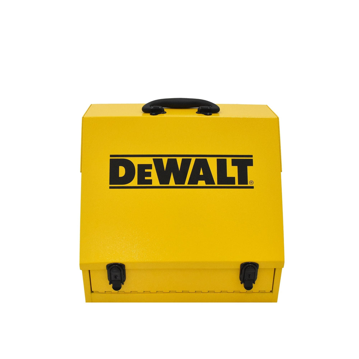 Handheld Steel Shop Tool Box with Lid & Handle, Yellow, 15-in J6J6 - product image 2