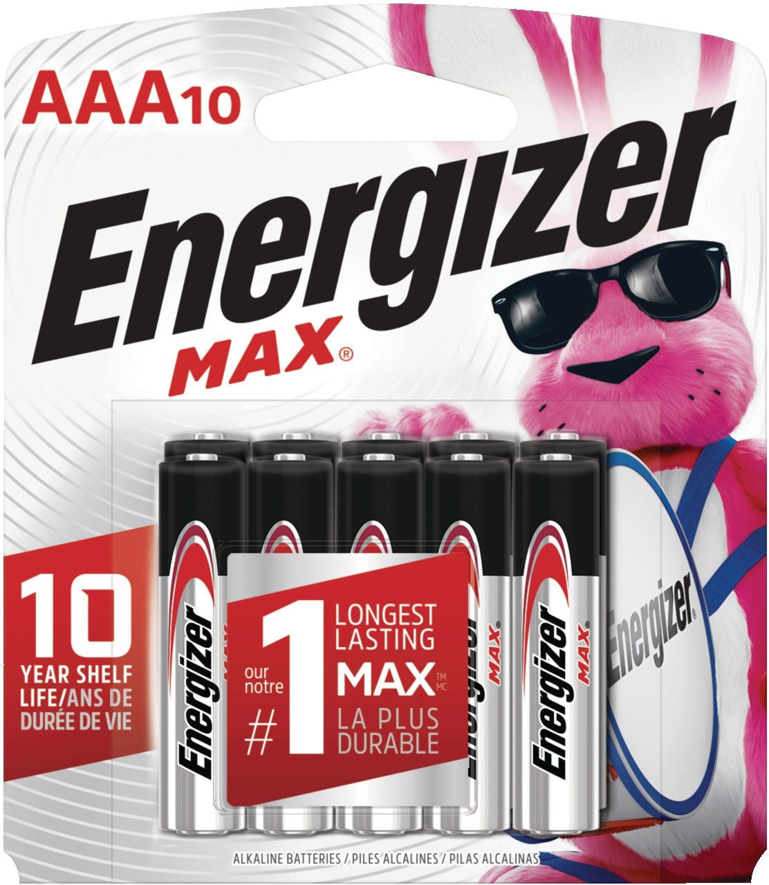 Max 10-pk AAA Alkaline Batteries, Long Lasting, All Purpose C9X0 - product image 1