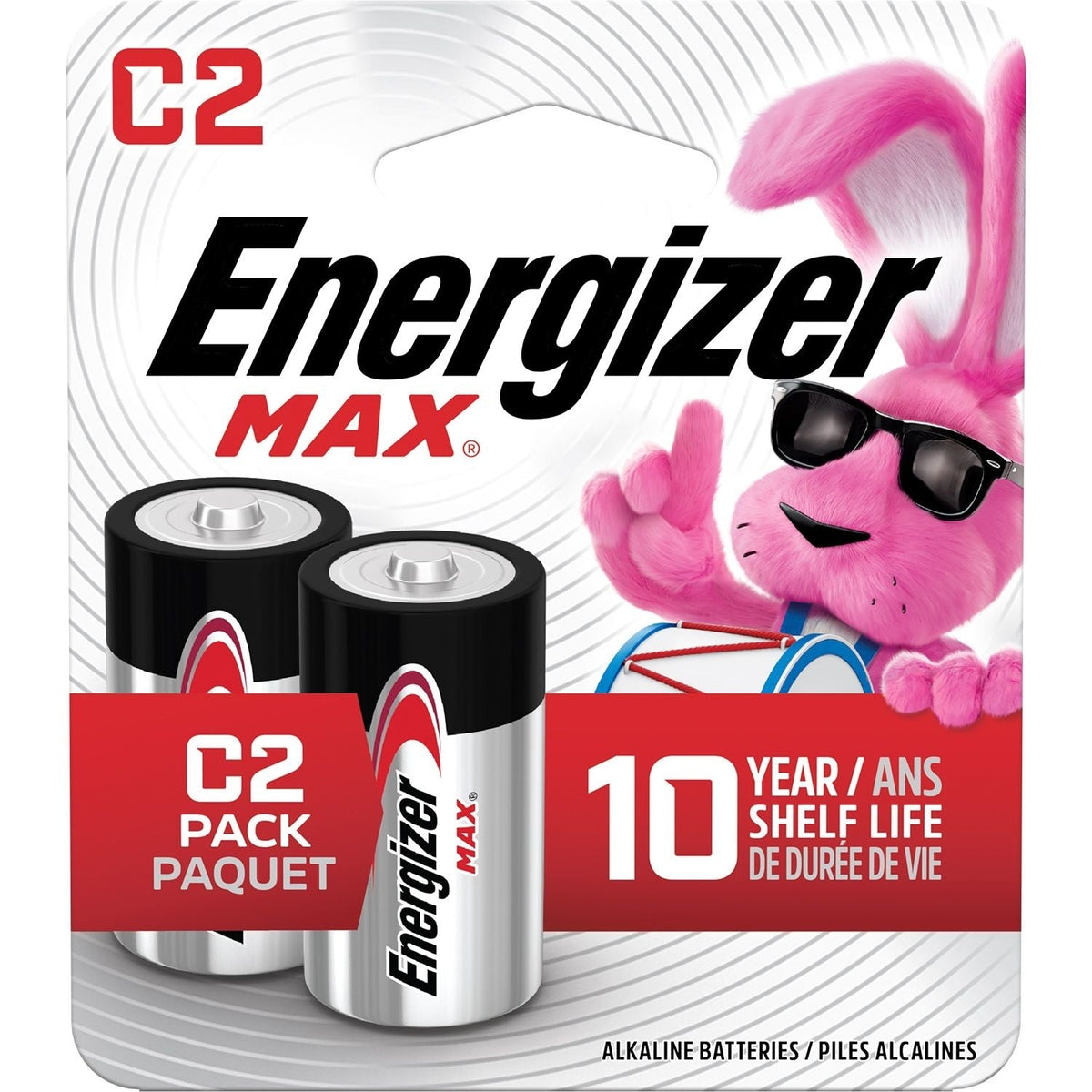 Max 2-pk C Alkaline Batteries, Long Lasting, All Purpose R5Y1 - product image 1