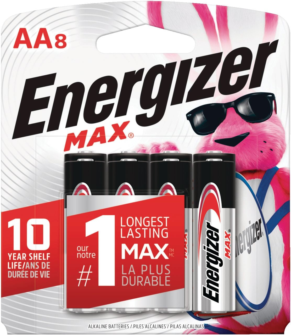 Max 8-pk AA Alkaline Batteries, Long Lasting, All Purpose E6D7 - product image 2