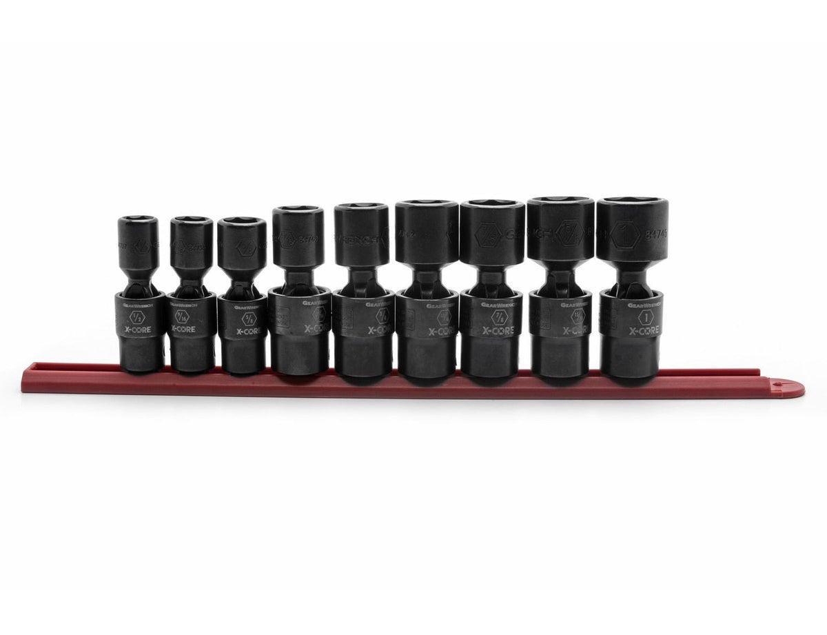 6 Point Standard Drive X-Core Pinless Universal Impact Socket Set, SAE, 1/2-in, 9-pc Z9I9 - product image 1