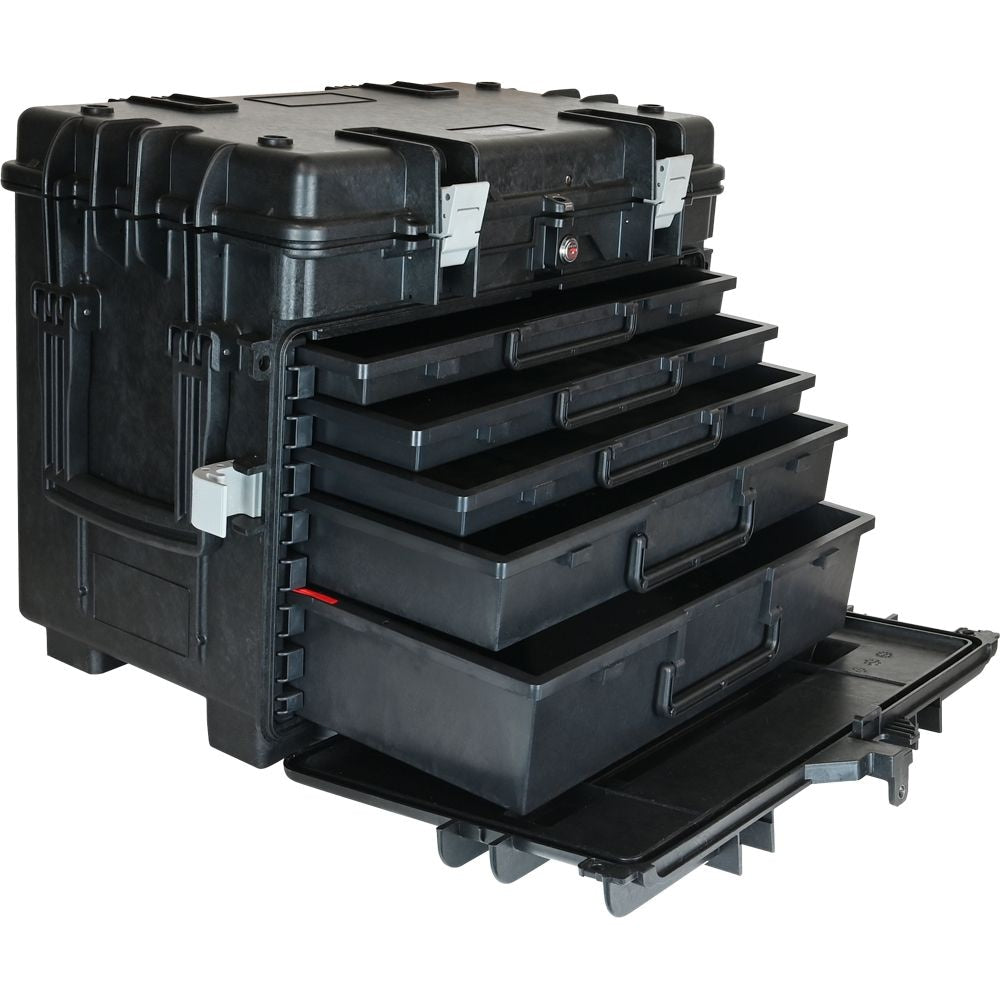 Tools Mobile Tool Chest, 3 Small, 1 Medium & 1 Large Drawer, Black M7O7 - product image 1