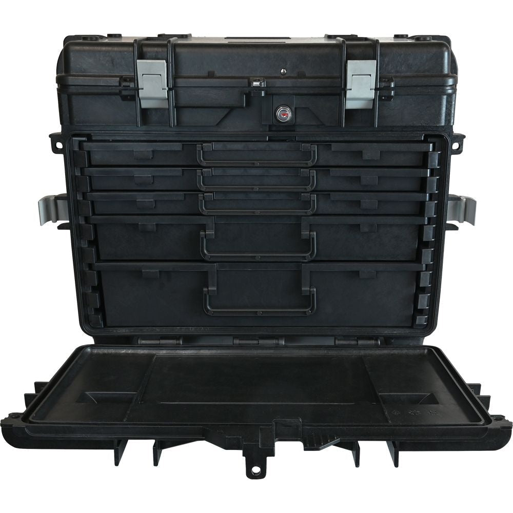 Tools Mobile Tool Chest, 3 Small, 1 Medium & 1 Large Drawer, Black M7O7 - product image 2