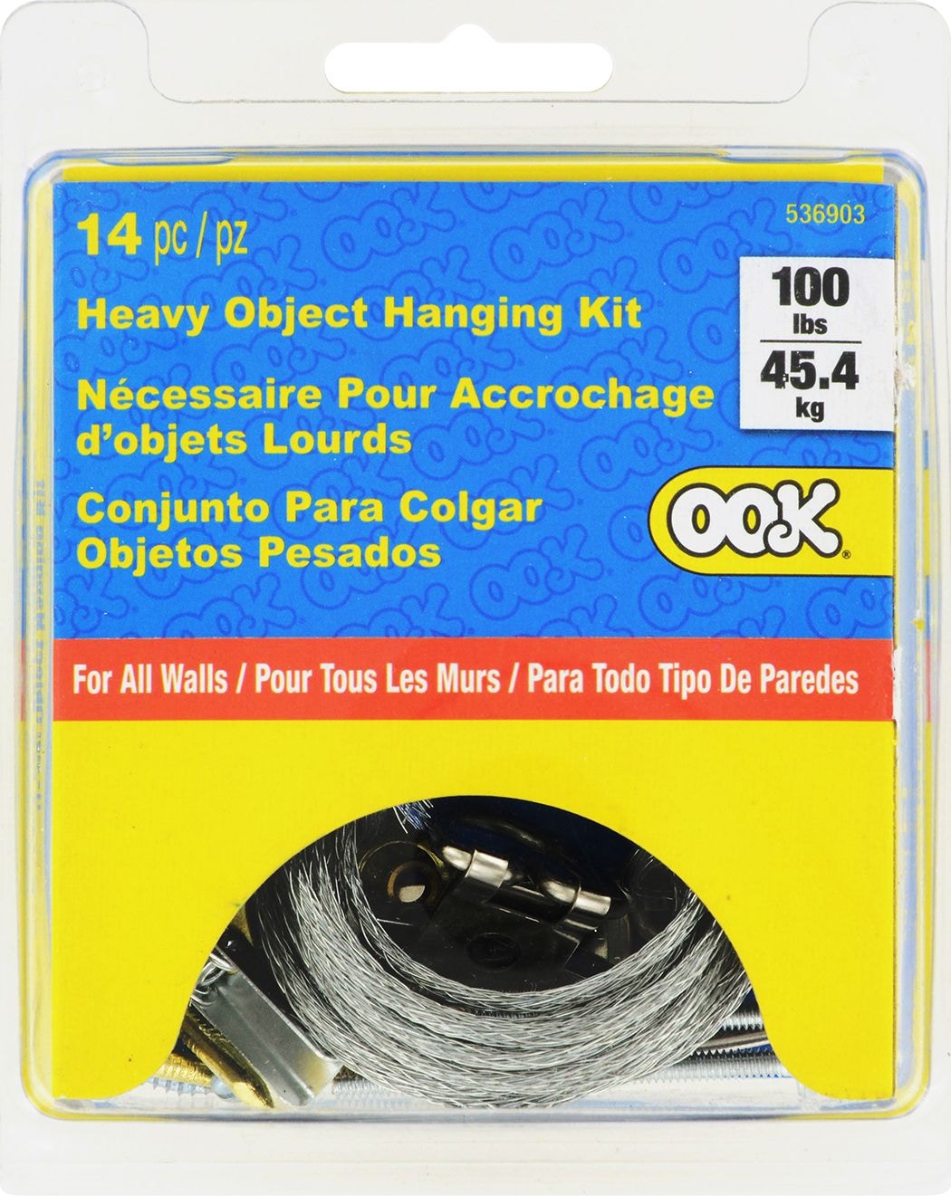 Heavy Duty All WAll Hanger Kit, InstAllation Hardware, 100-lb Capacity T0S2 - product image 1