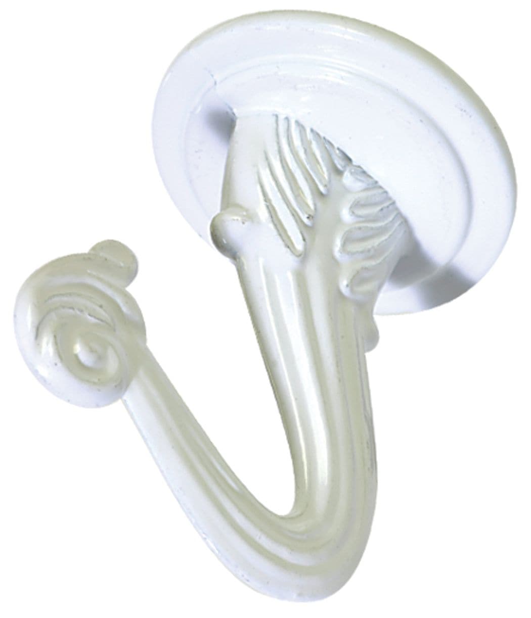 Swag Hooks with Screws and Hanger, White, 2-pk Q8L2 - product image 1