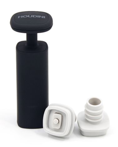 Wine Vacuum Preserver with Bottle Stopper, Black U8R8 - product image 1