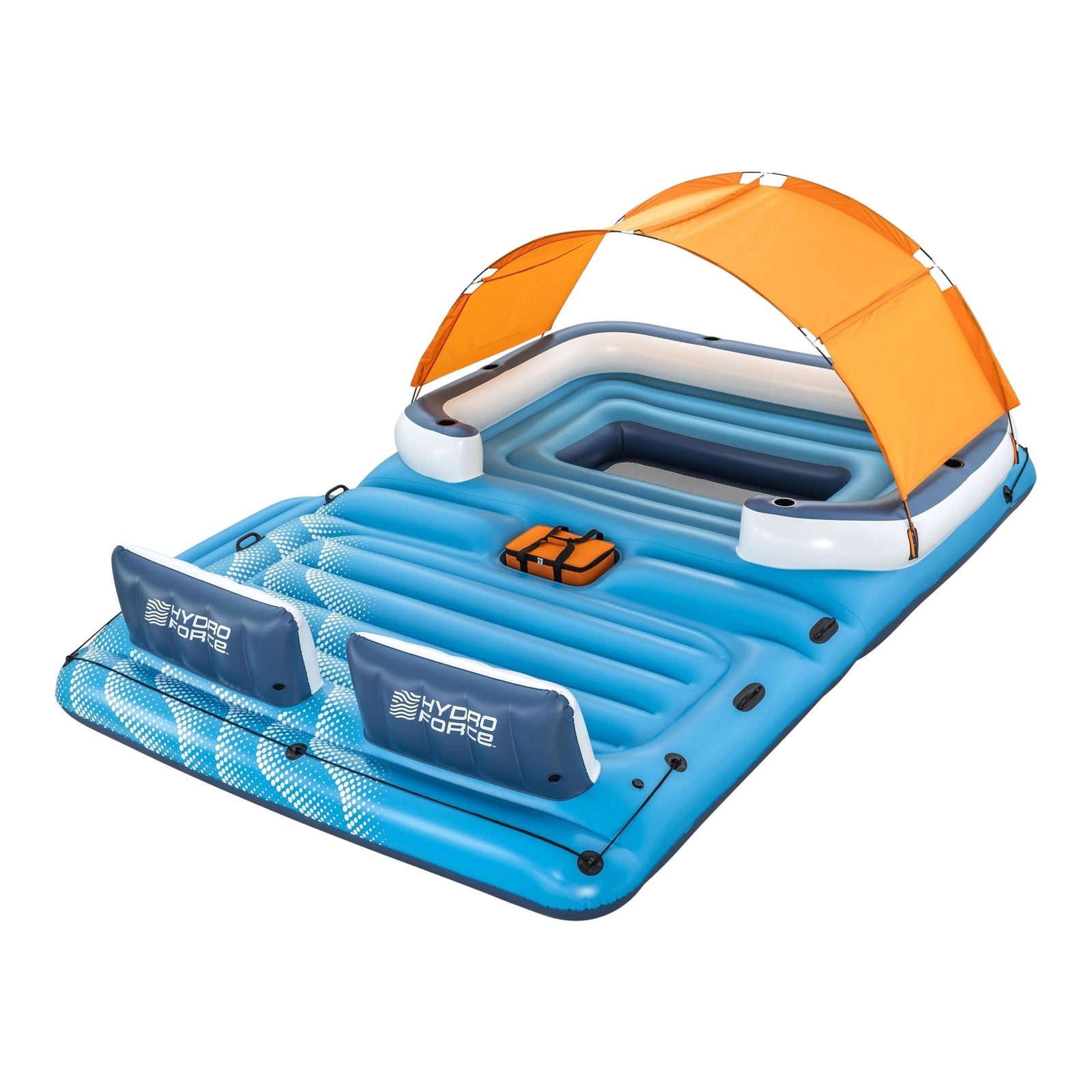 Tropical Breeze Lake Party Island with Sunshade and Cooler, 6-Person D8X0 - product image 1