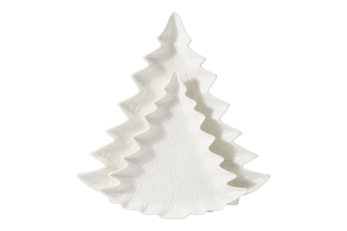 & Co Embossed Porcelain Tree Serving Plates, 2-pk Q0V4 - product image 1