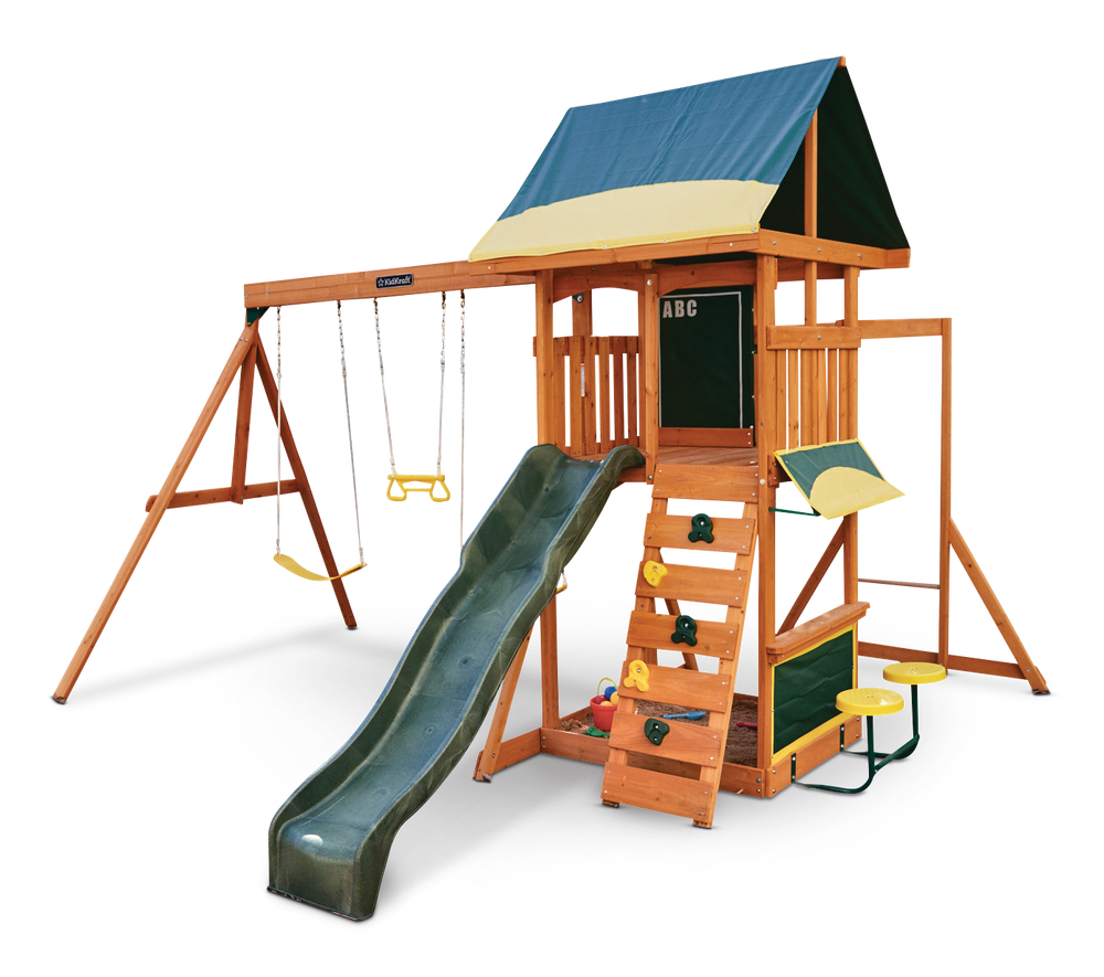 Brightside Outdoor Cedar Wooden Swing/Play Set, Ages 3-10 P9A5 - product image 1