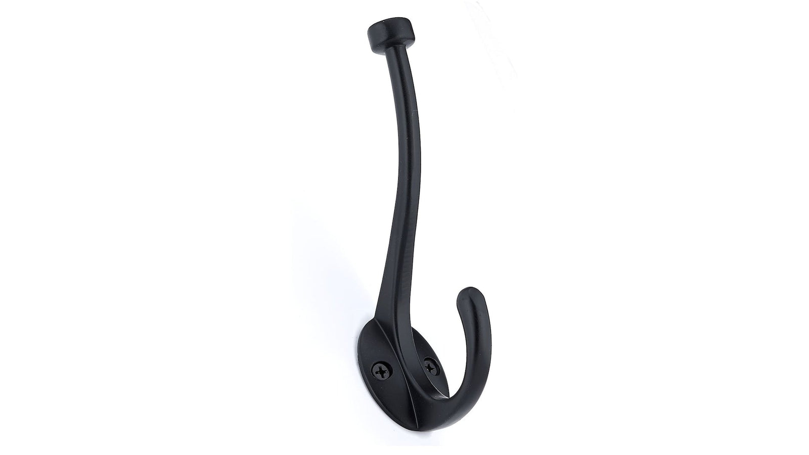 Large Traditional Double Hook, Matte Black T9M6 - product image 1