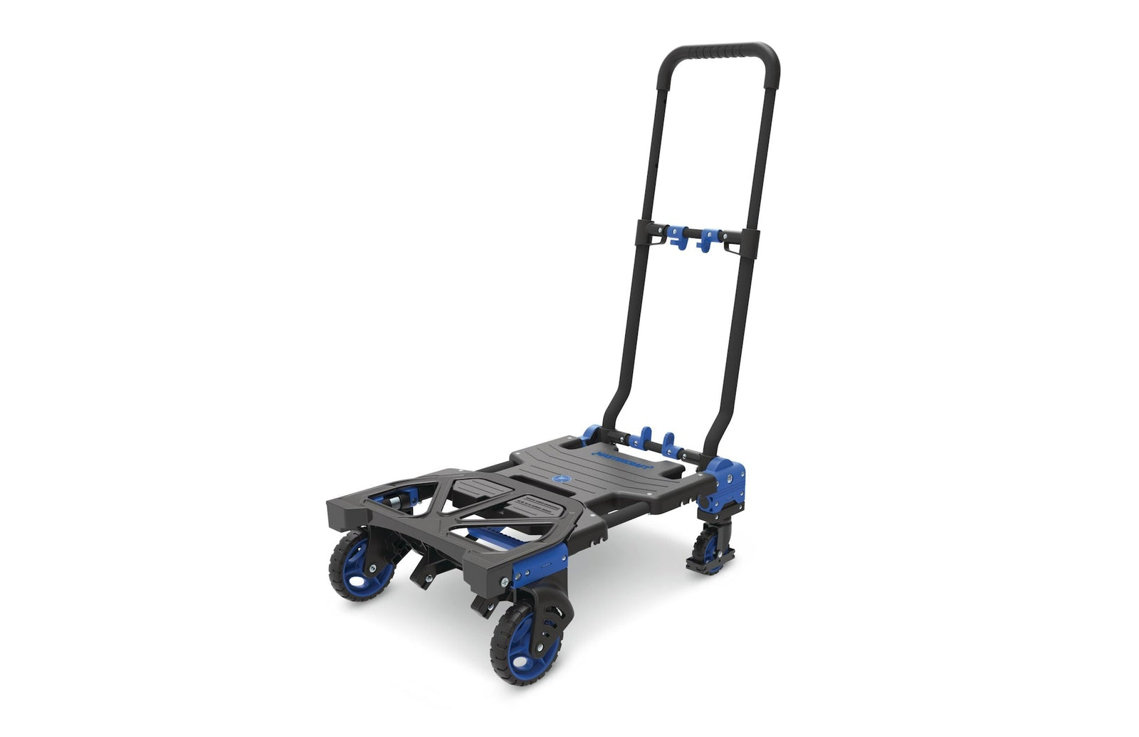 2-in-1 Folding Hand Truck, 300-lb, Black/Blue B7Y0 - product image 1