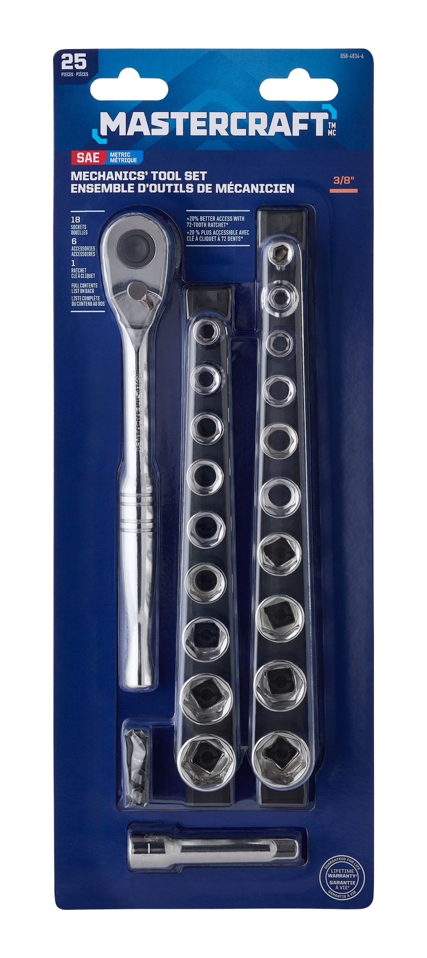 25 Piece 3/8" Drive Socket Set S2Q8 - product image 5