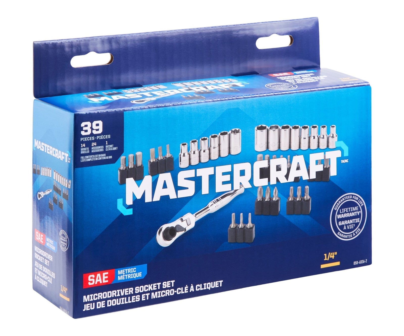 39 Piece 1/4" Micro Ratchet/Driver Set O1N6 - product image 2