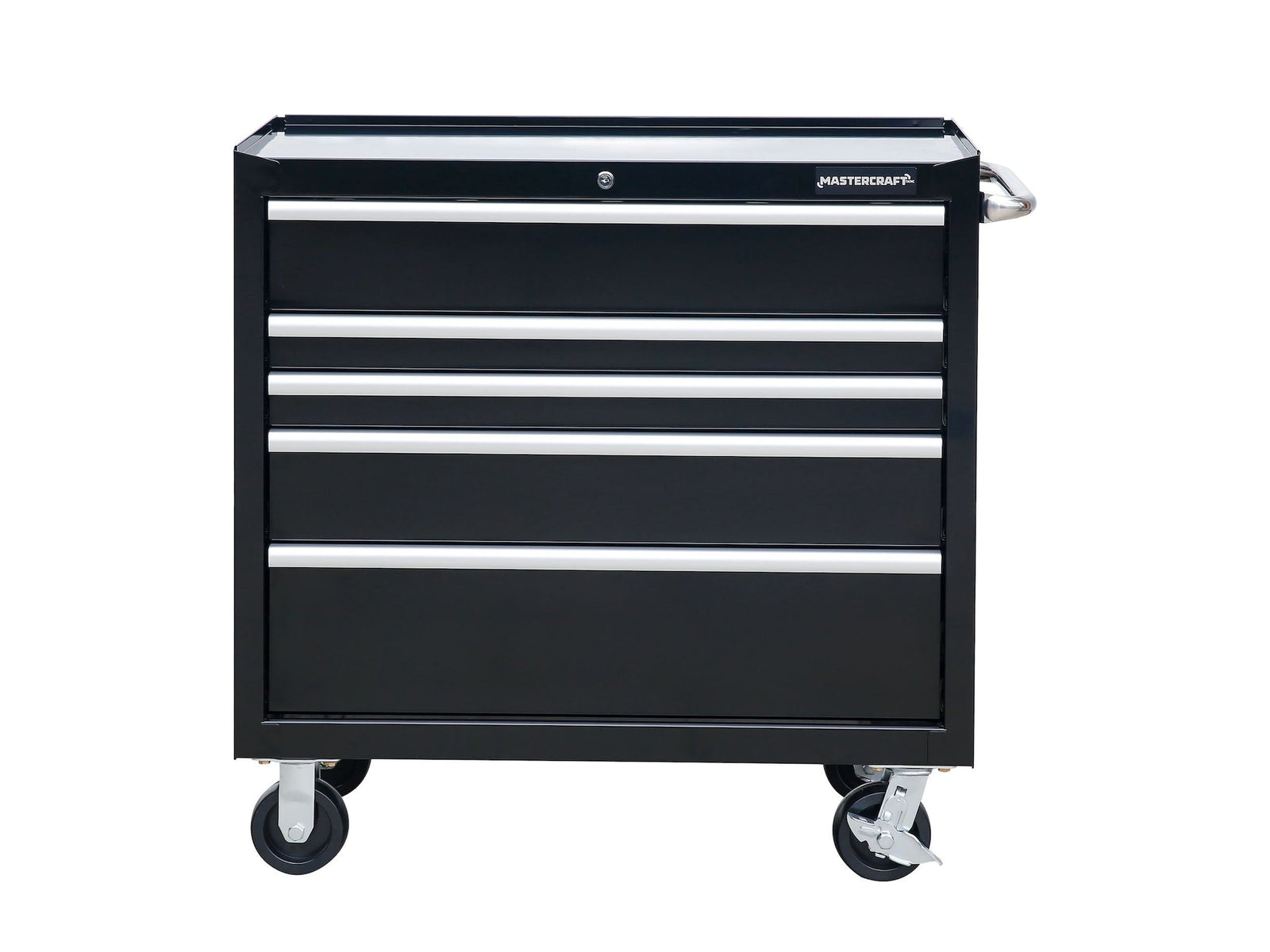 5-Drawer Powder-Coated Steel Tool Cabinet, Black, 36-in E7O1 - product image 2