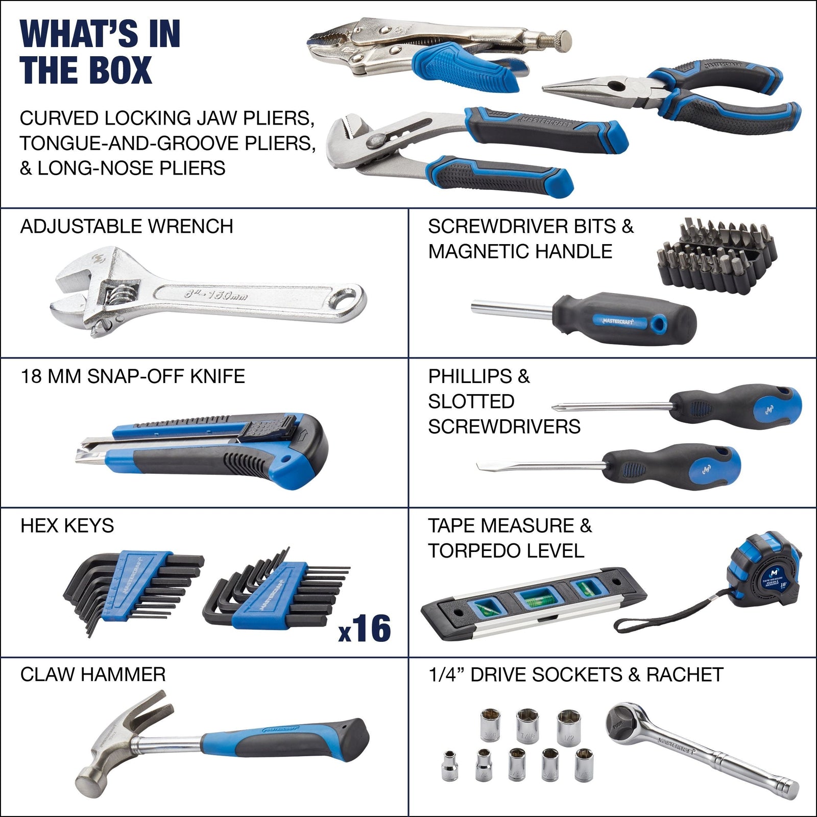 Home Repair Tool Set, 69-pc C2I7 - product image 7