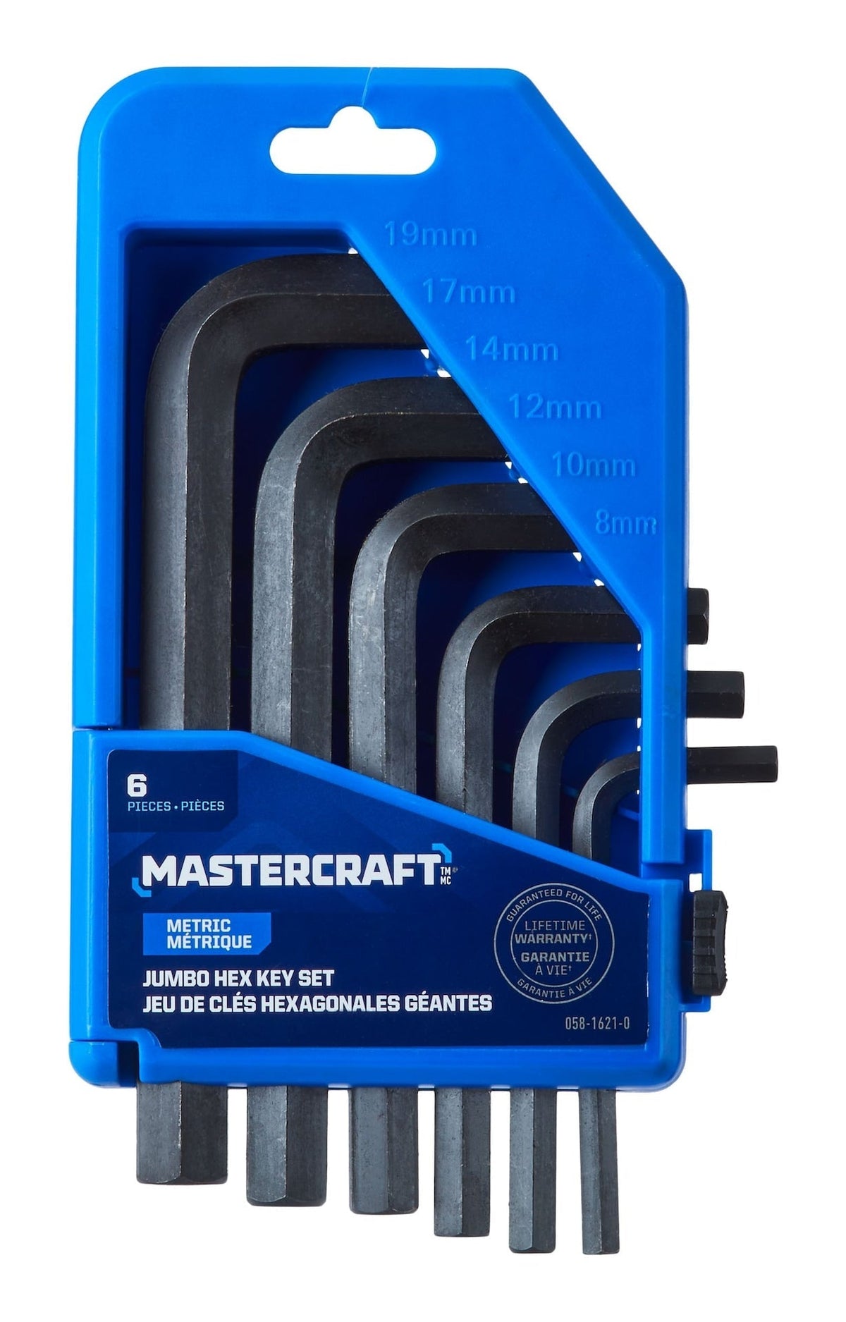 Jumbo Hex Key Set/Allen Wrench Set, Metric, High Quality Cr-V Steel, 6-pc B5X7 - product image 2