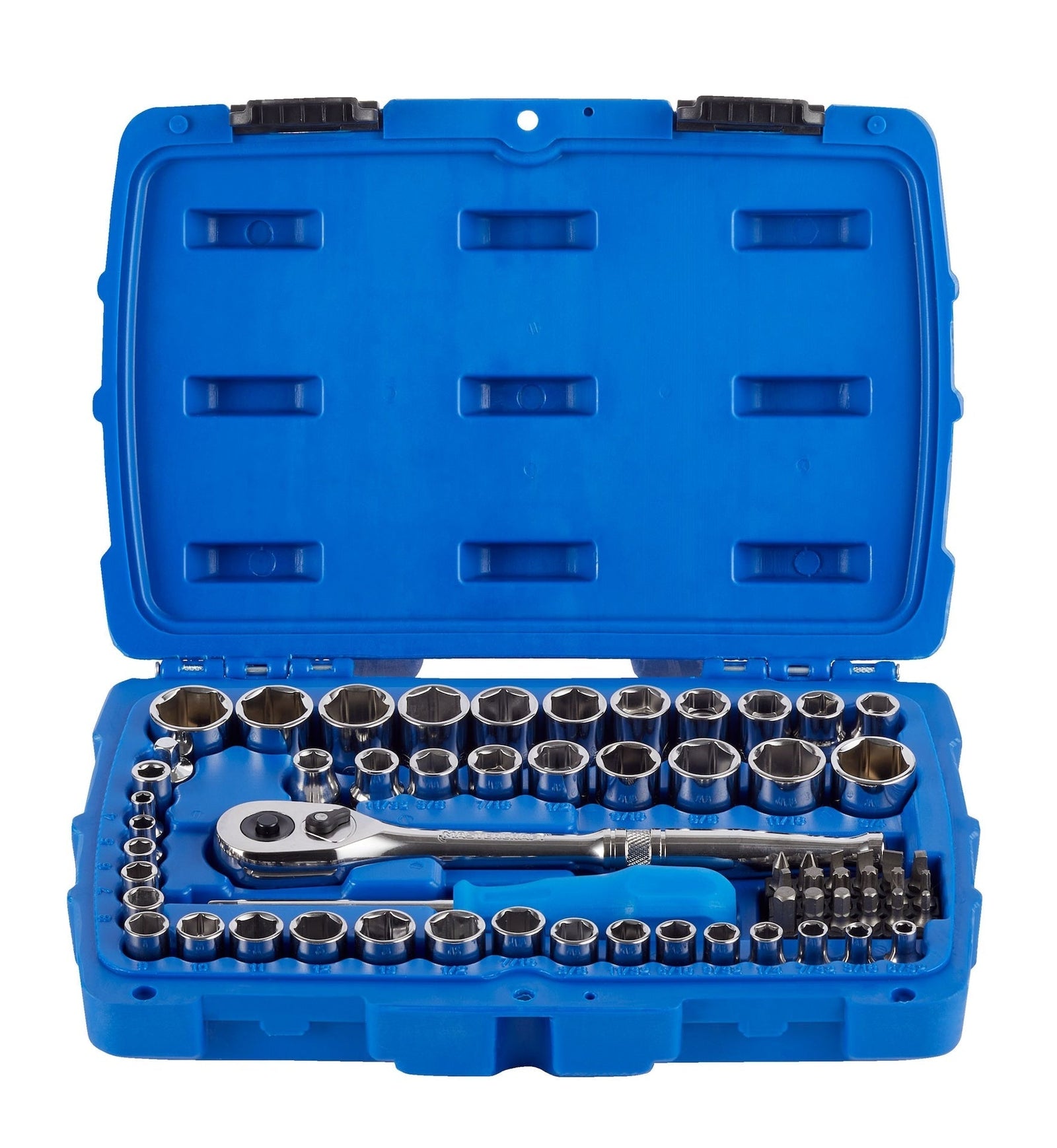 Mechanic's Tool Set with Case, Nickel-Plated, SAE/Metric, 62-pc D8Q2 - product image 3