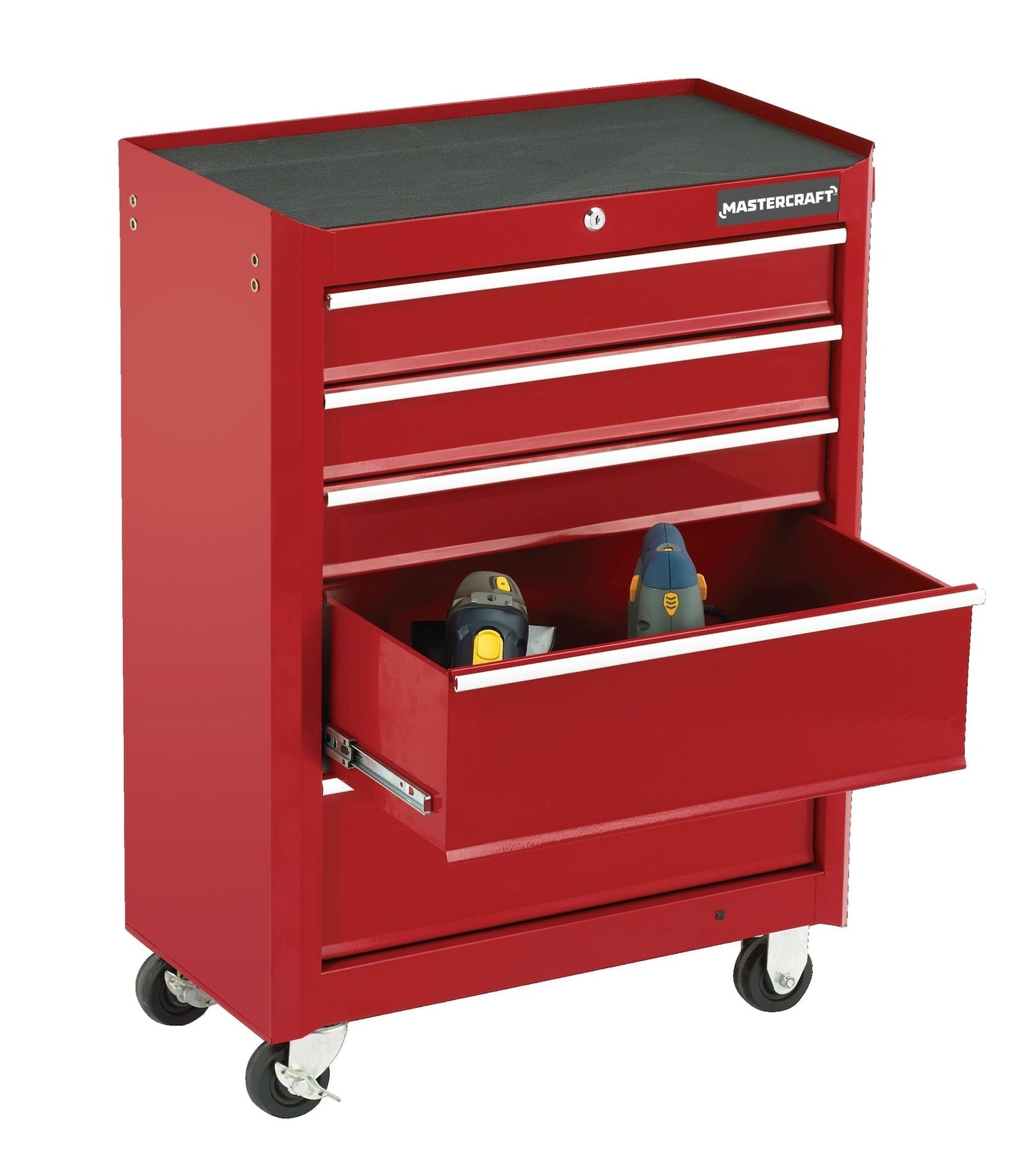 Rolling Tools Storage Cabinet with 5 Drawers, Deep Red, 24-in S9R5 - product image 5