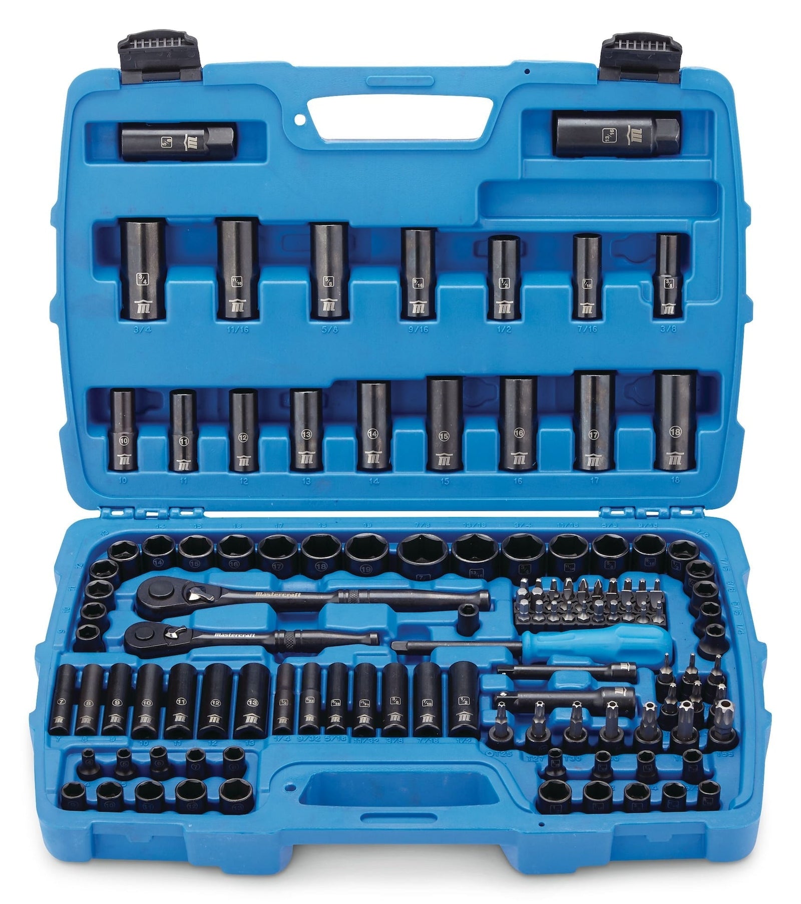 Socket Set, 122-pc, SAE/Metric, CRV, Black Steel Finish T4Y1 - product image 3