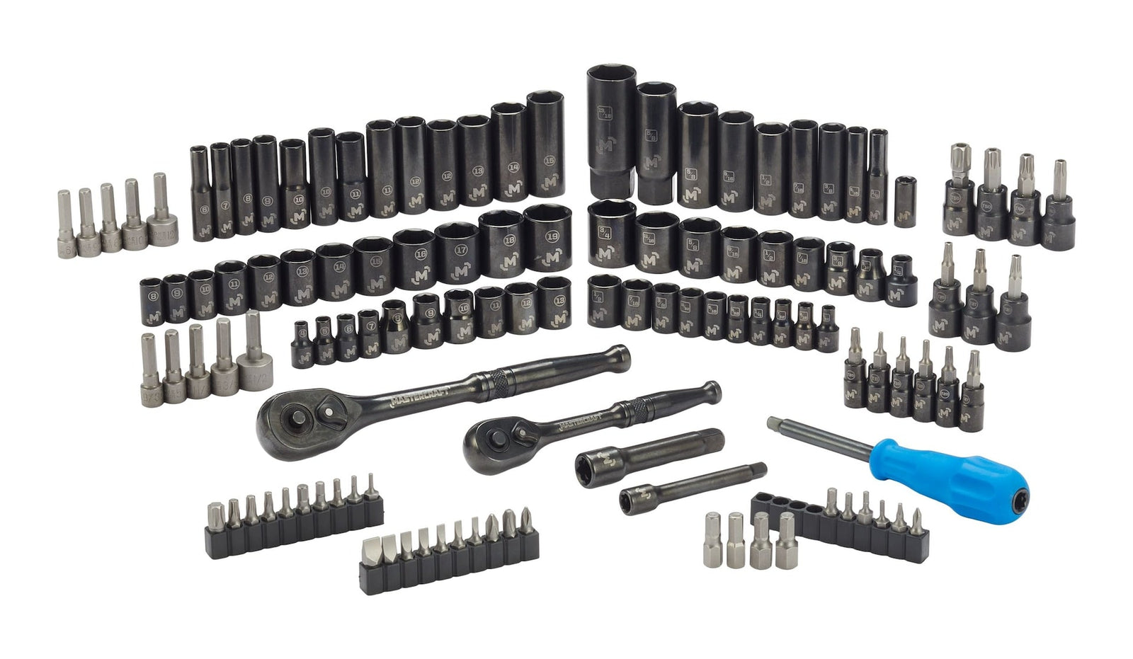 Socket Set, 122-pc, SAE/Metric, CRV, Black Steel Finish T4Y1 - product image 7