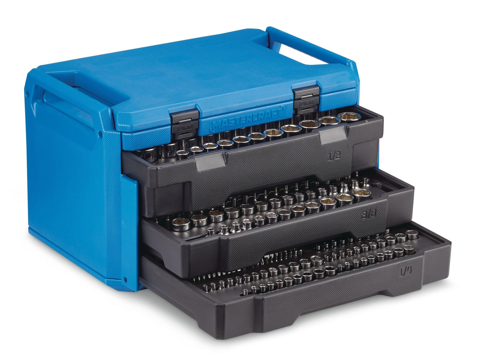 Socket Set, 270-pc, SAE / Metric, CRV, Nickel-Chrome Plating K4P7 - product image 3
