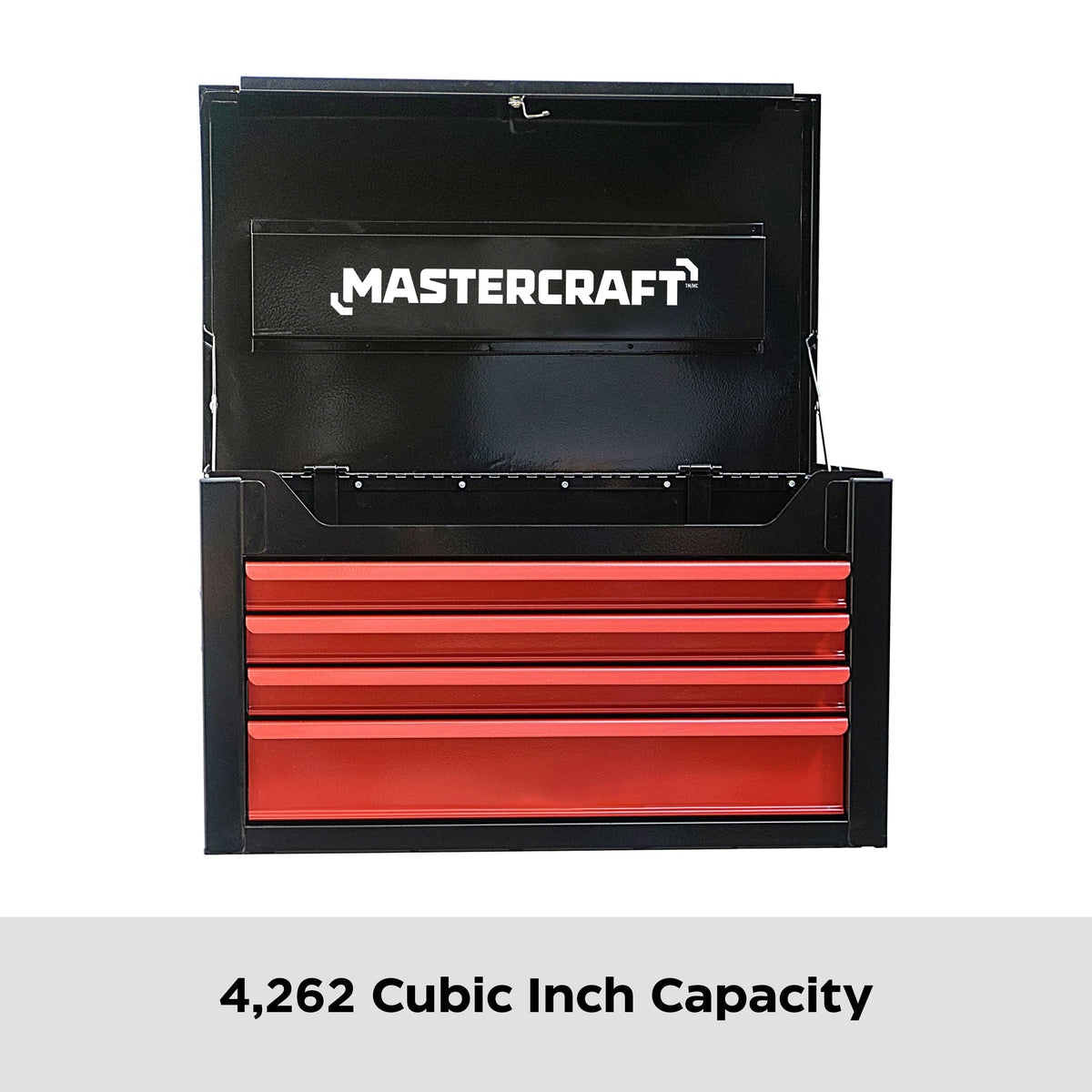 Tool Chest with 4 Drawers, Black & Red, 26-in B4I1 - product image 4