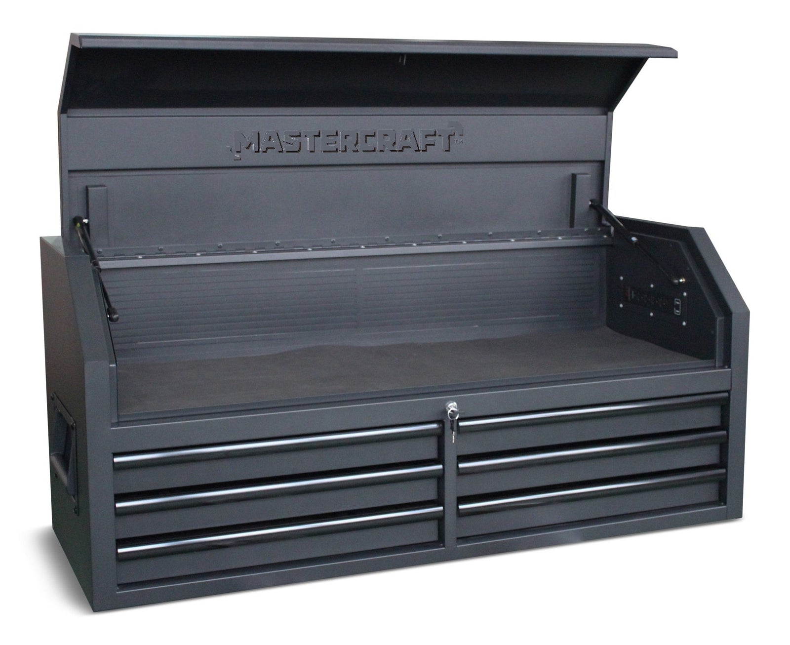 Tool Chest with 6 Drawers, Power Bar with USB, Black, 52-in E9H4 - product image 1