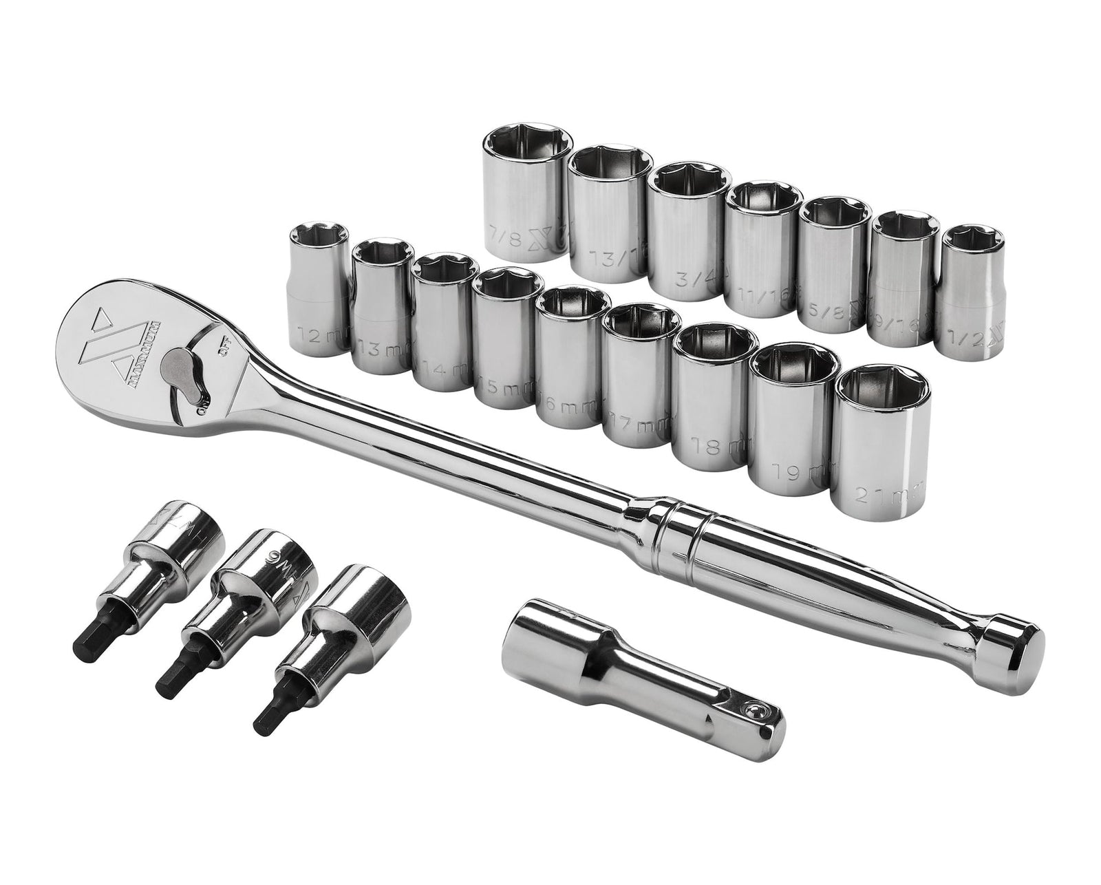 21 Piece 1/2" Drive Metric Socket Set R6G4 - product image 1